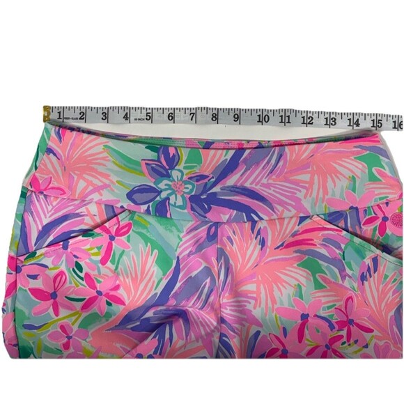 Lilly Pulitzer Luxletic Reid Pull On Golf Shorts Women 6 Calla Lilly Pink Resort - Picture 8 of 10